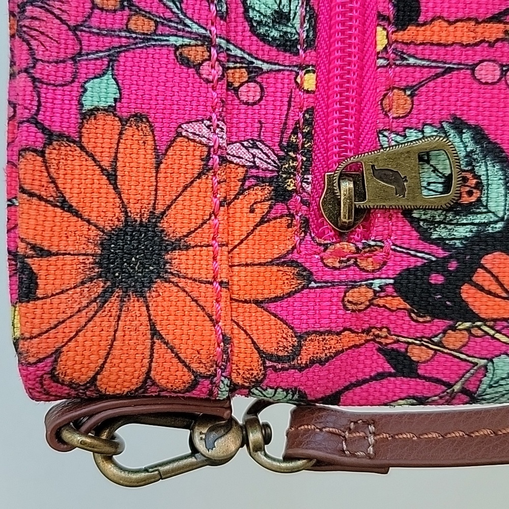 Sakroots Raspberry In Bloom Crossbody/Shoulder Bag - image 4